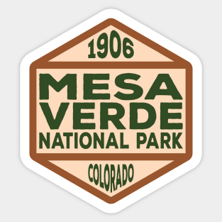 Mesa Verde National Park badge Sticker